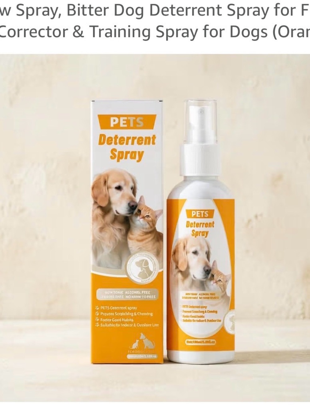 PETS Deterrent Spray for Dogs & Cats - (Blue)
